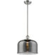 Franklin Restoration Bell 1 Light 12 inch Satin Gold Mini Pendant Ceiling Light in Incandescent, Plated Smoke, Franklin Restoration